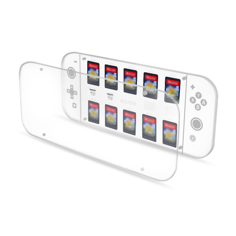 AOLION ALNS208301 Game Card Holder for Nintendo Switch Memory Cards Acrylic Storage Box AOLION ALNS208301 Game Card Holder for Nintendo Switch Memory Cards Acrylic Storage Box